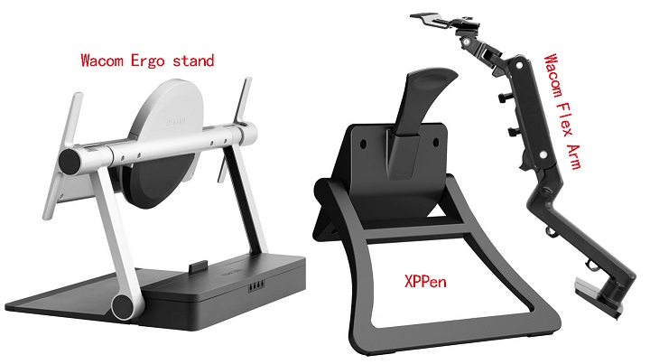 Wacom_Ergo_Stand_vs_XPPen_SPE51_Display_Stand